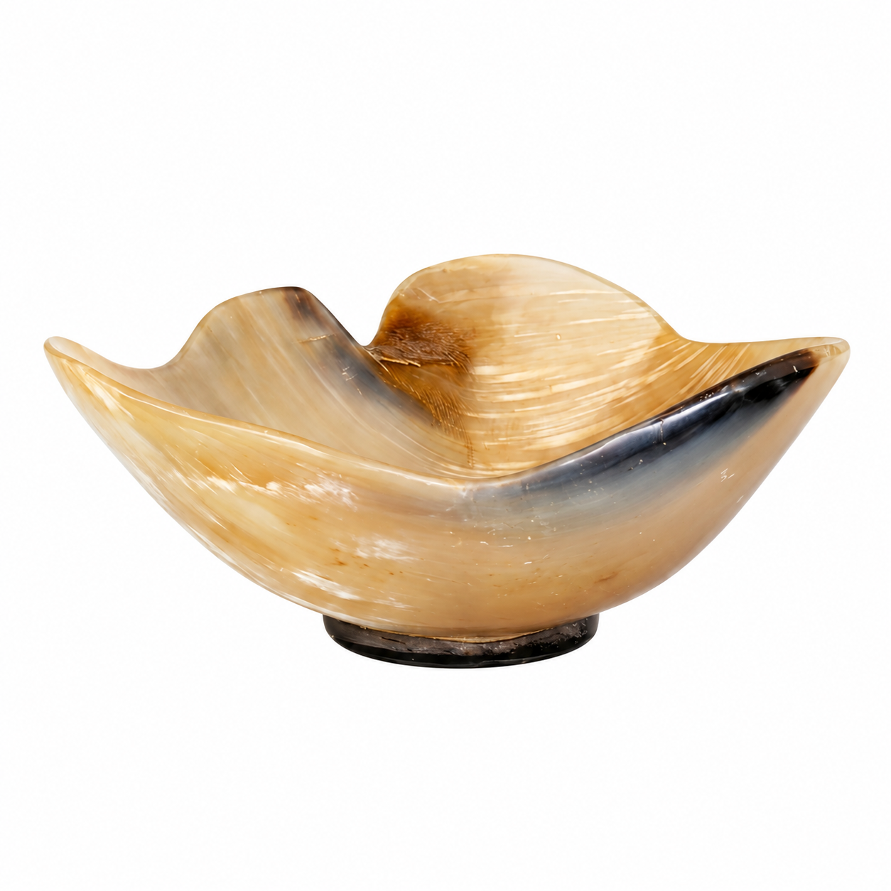 Scandinavian Buffalo Horn Serving Bowl